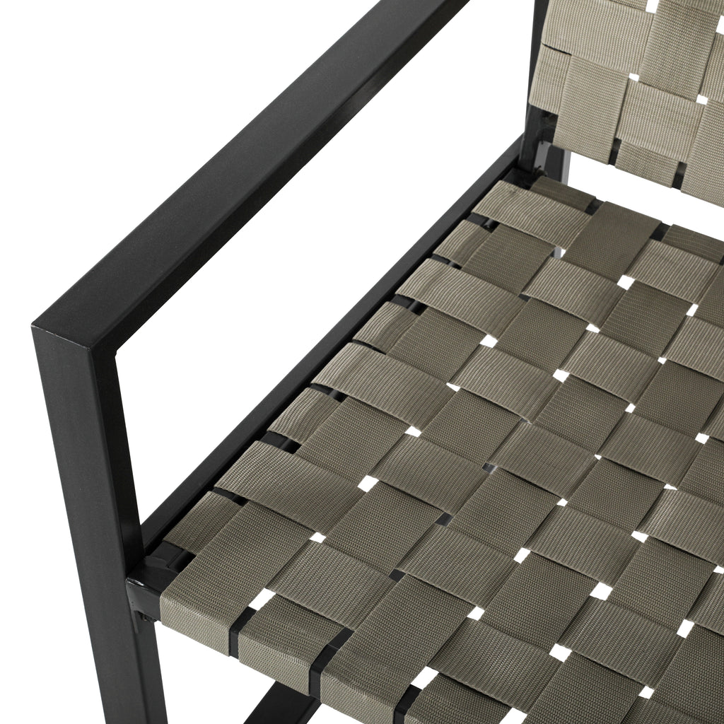Beige and Black Modern Outdoor Chair