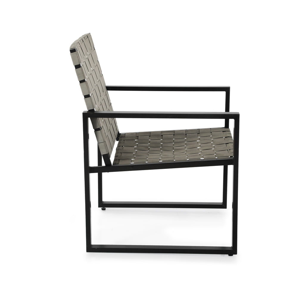 Beige and Black Modern Outdoor Chair