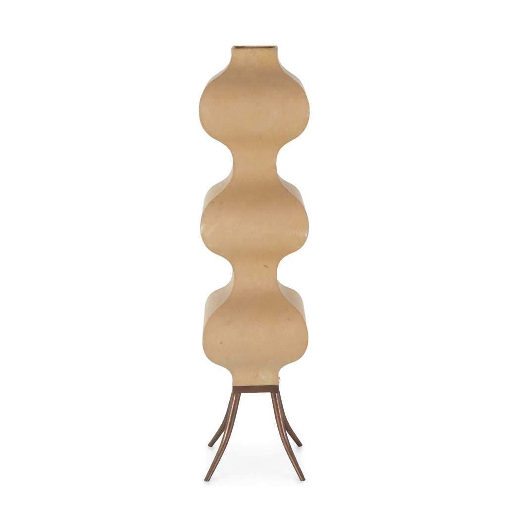 Vintage Tan Floor Lamp