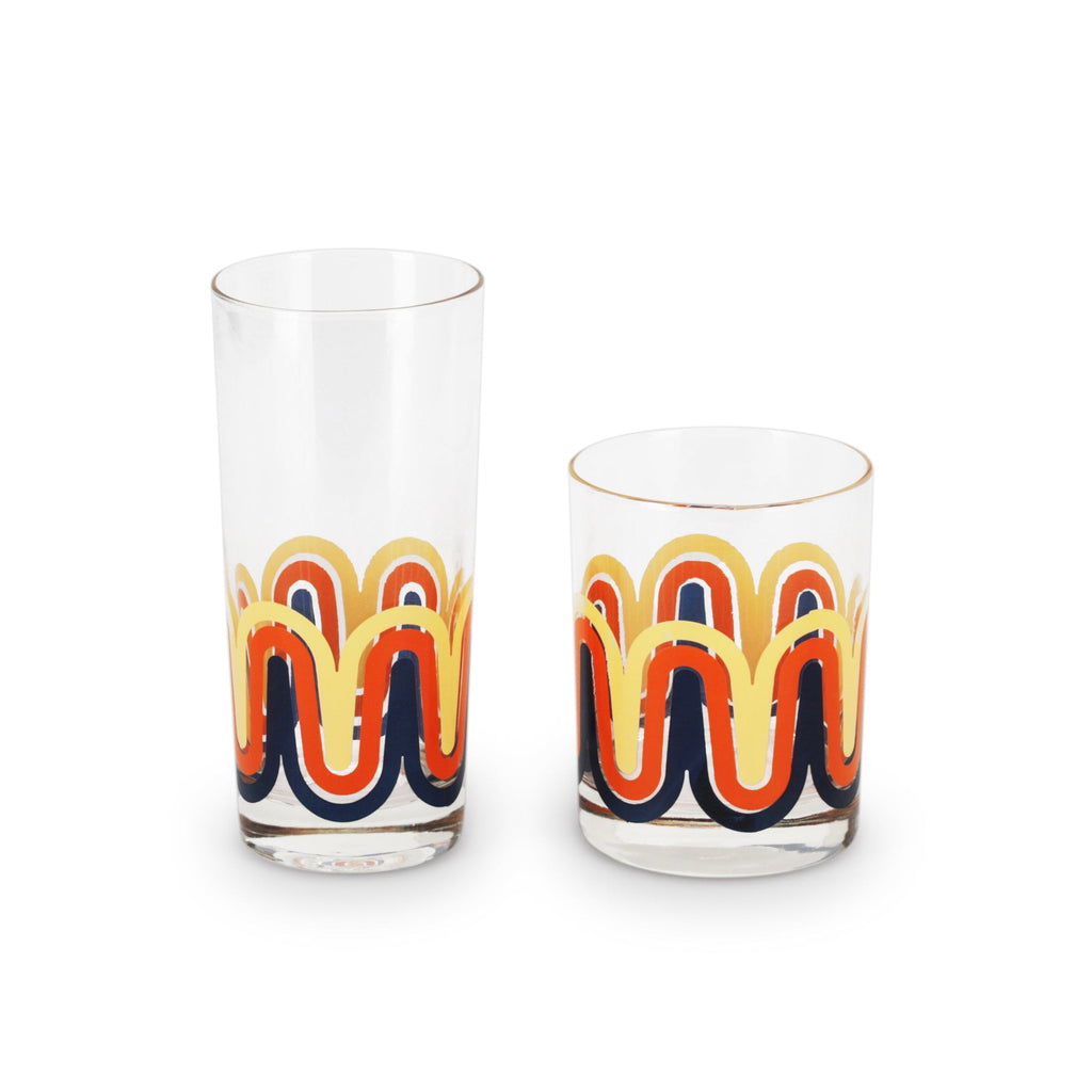 Retro Wave Glassware