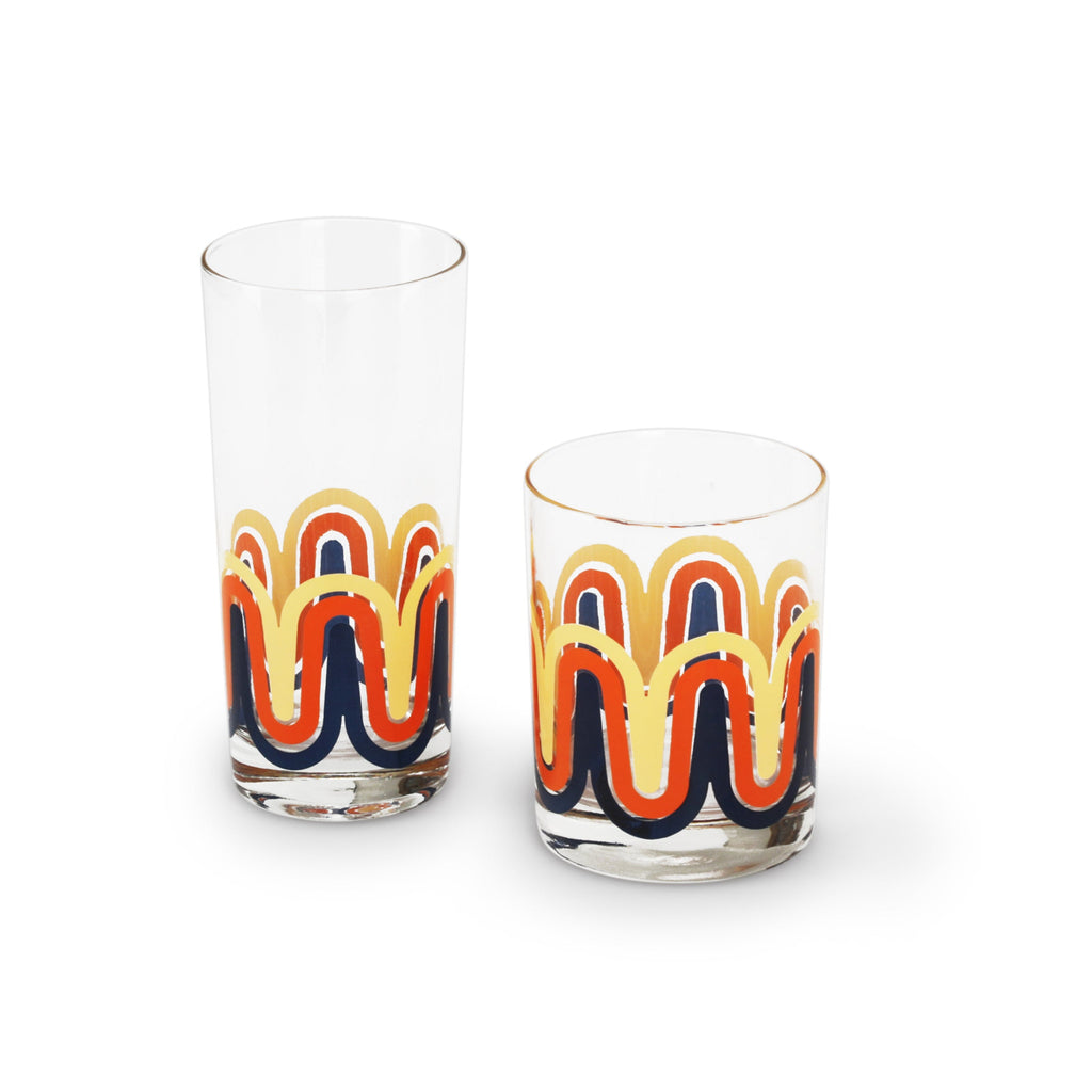 Retro Wave Glassware