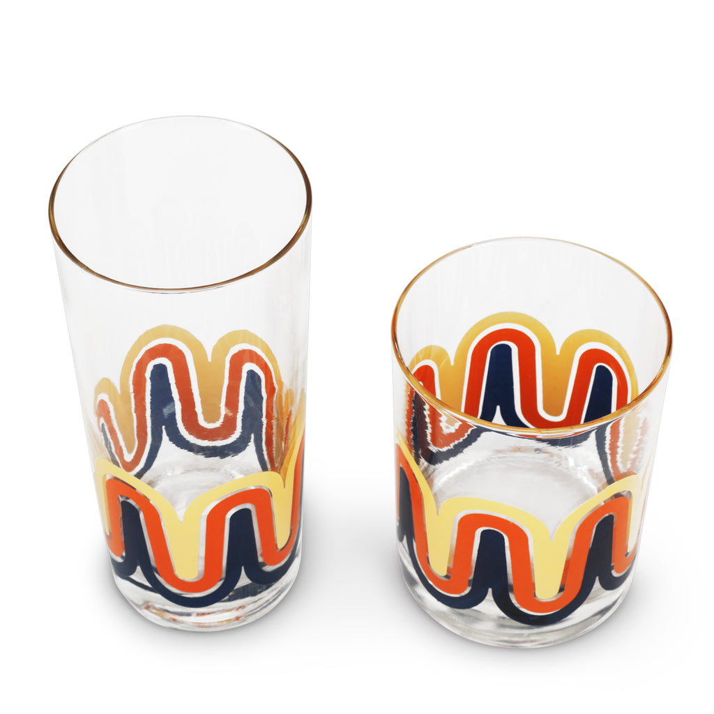 Retro Wave Glassware