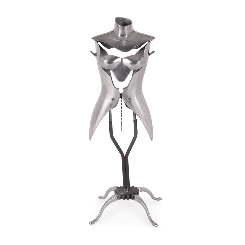 Chrome Female Mannequin Torso