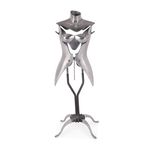 Chrome Female Mannequin Torso