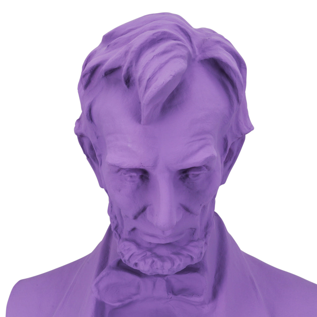 Purple Abraham Lincoln Bust