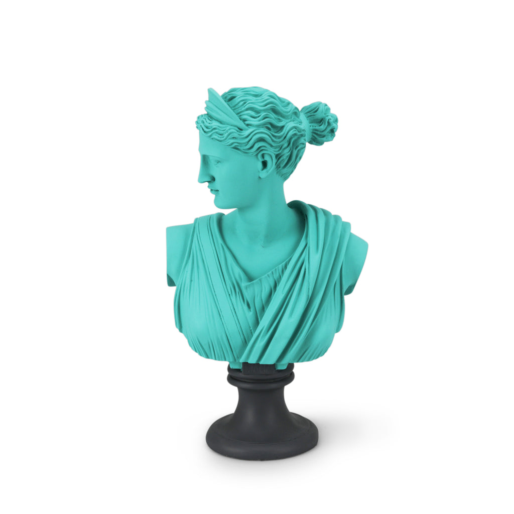 Teal Diana Bust
