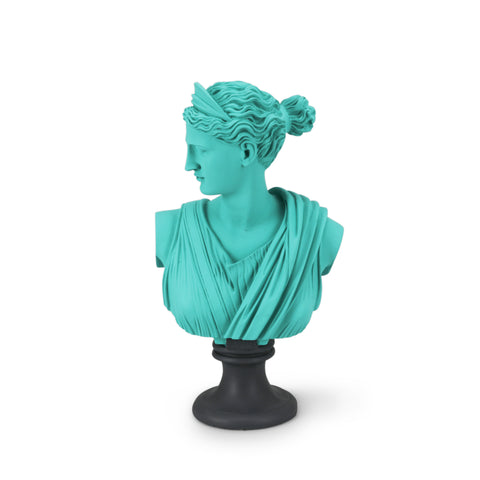 Teal Diana Bust