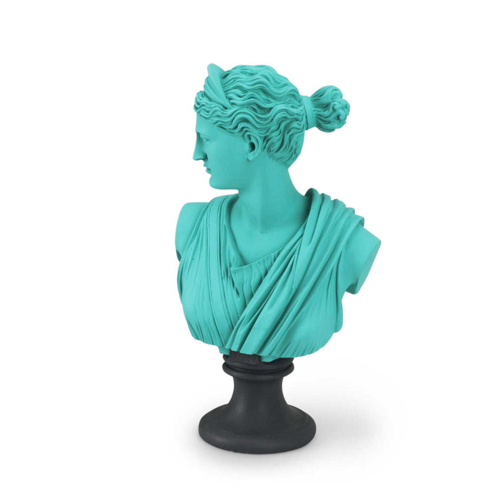 Teal Diana Bust