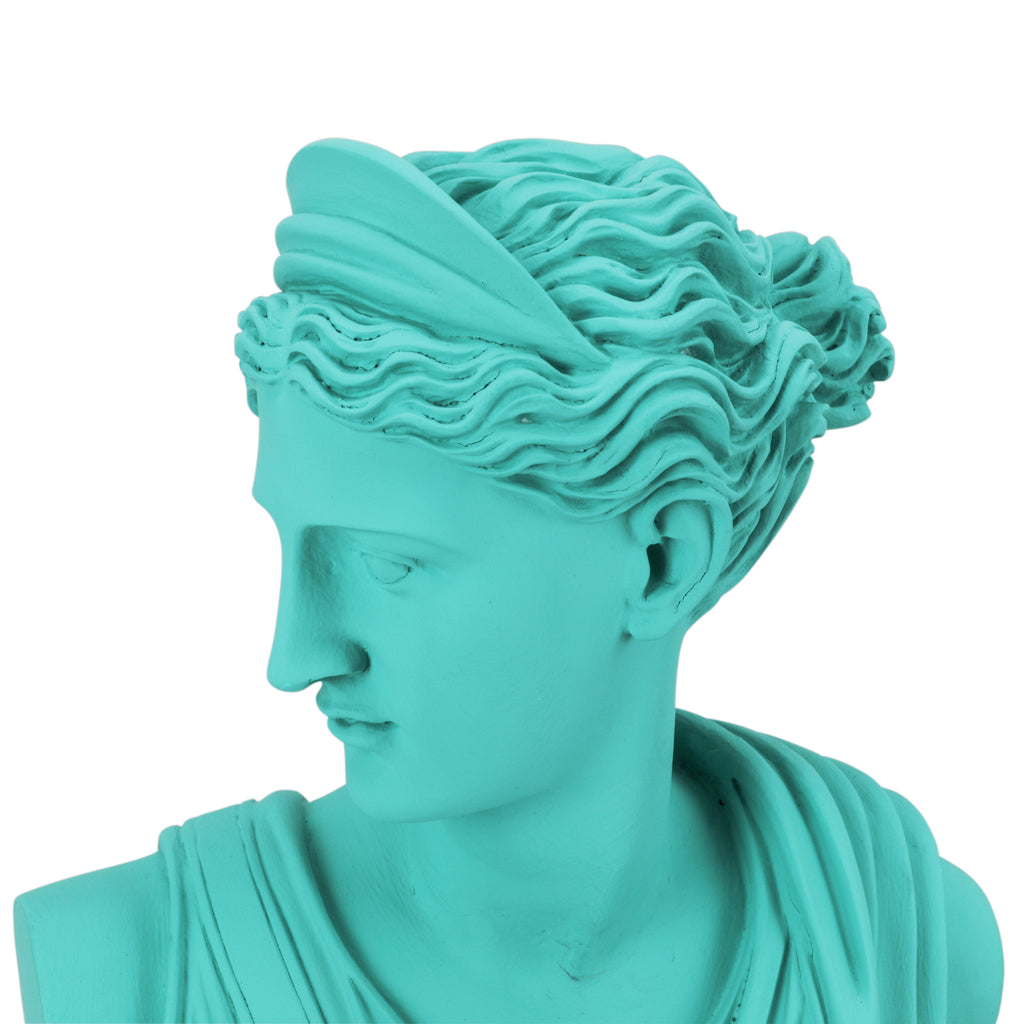 Teal Diana Bust