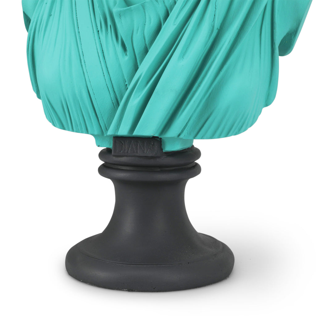 Teal Diana Bust
