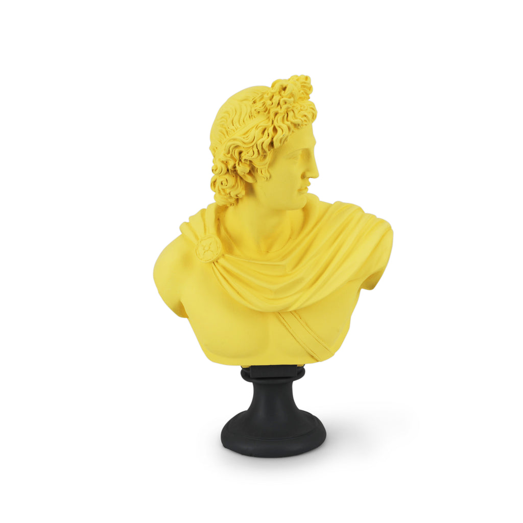 Yellow Grecian Apollo Bust