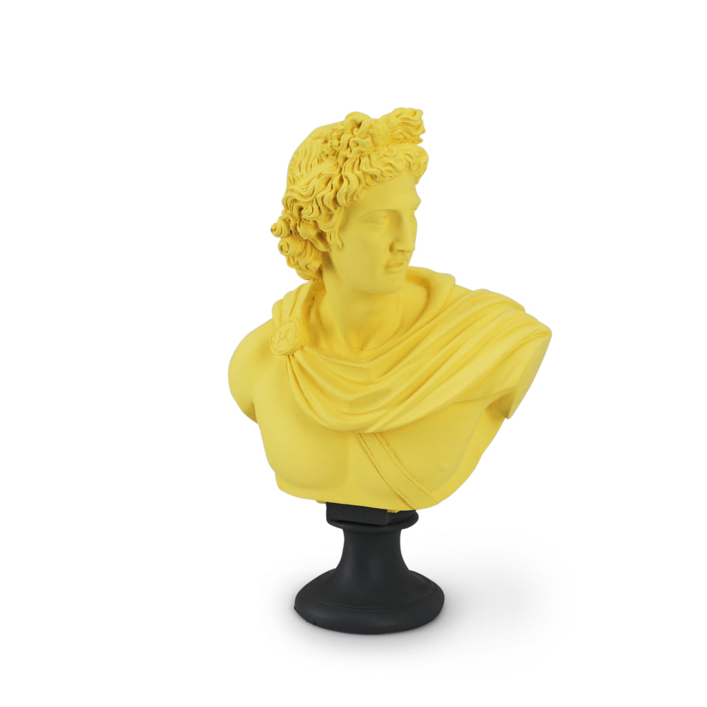 Yellow Grecian Apollo Bust