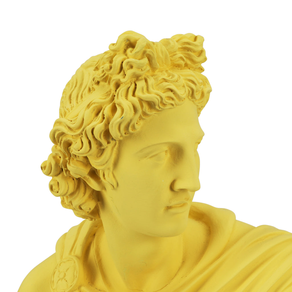 Yellow Grecian Apollo Bust