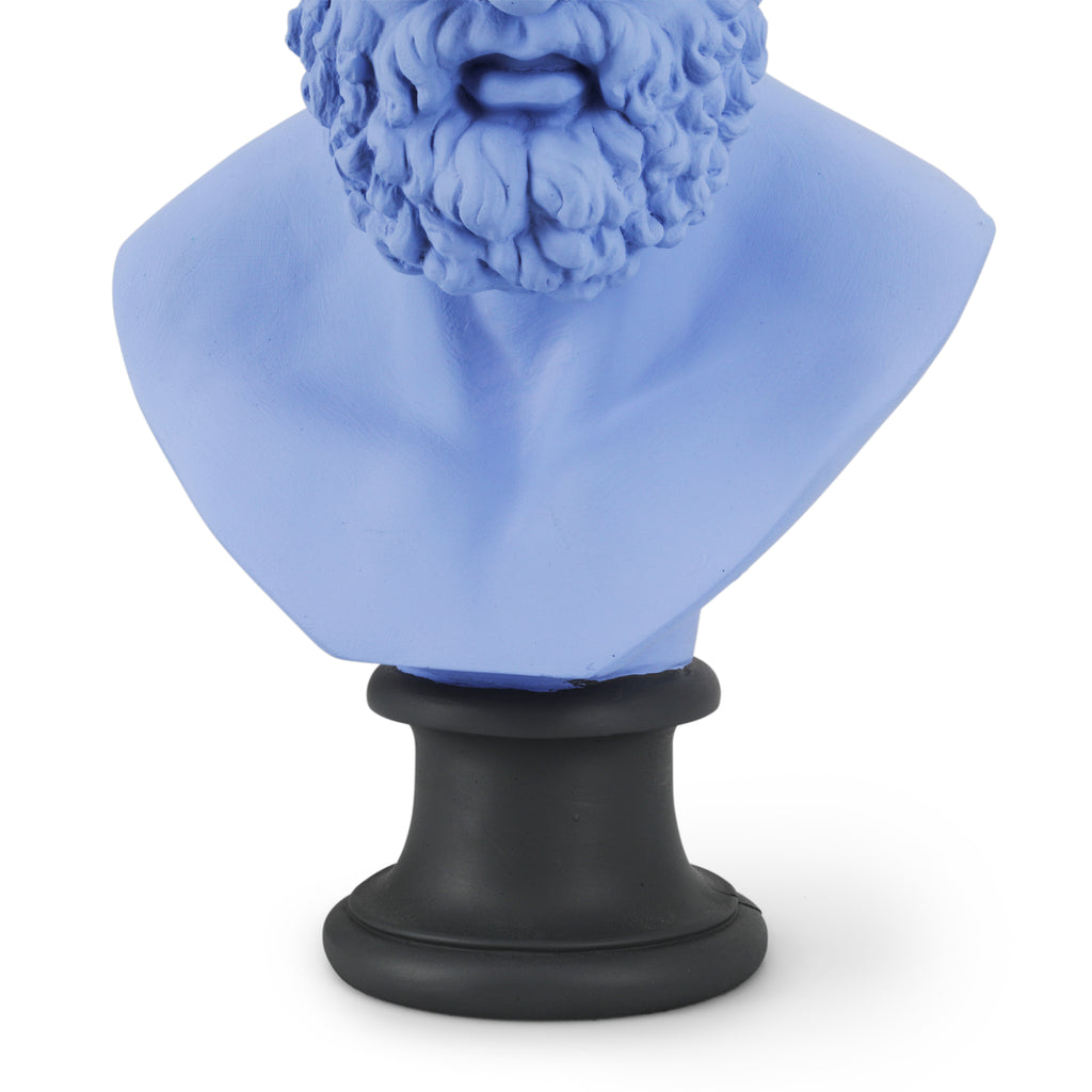 Periwinkle Blue Hercules Grecian Bust