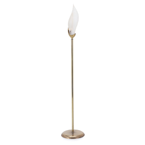 Gold  & White Wing Floor Lamp