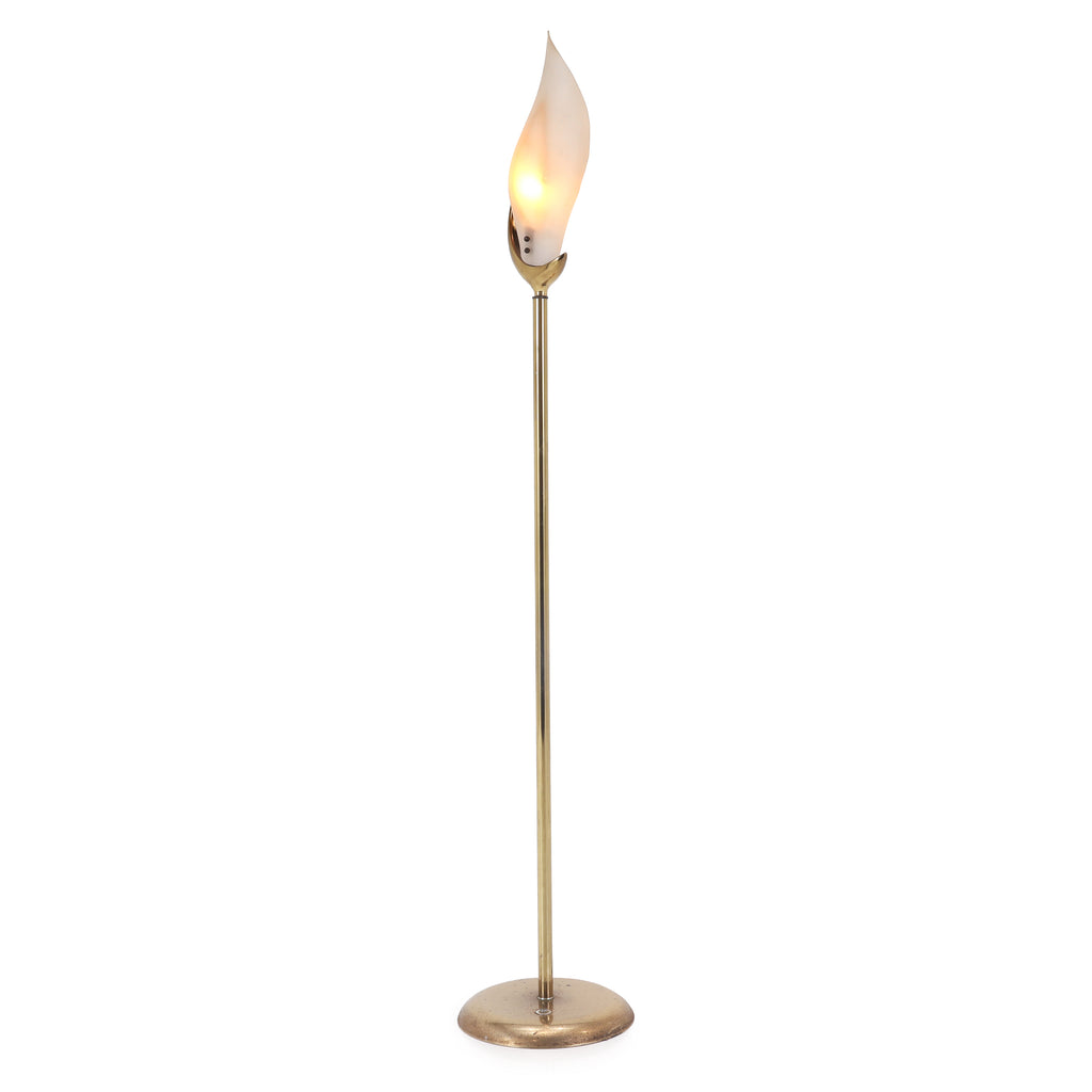 Gold  & White Wing Floor Lamp