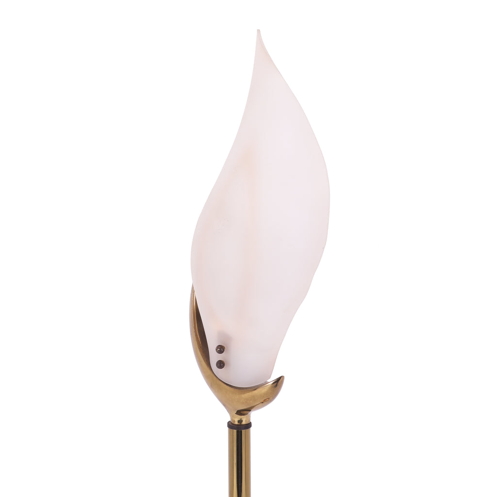 Gold  & White Wing Floor Lamp