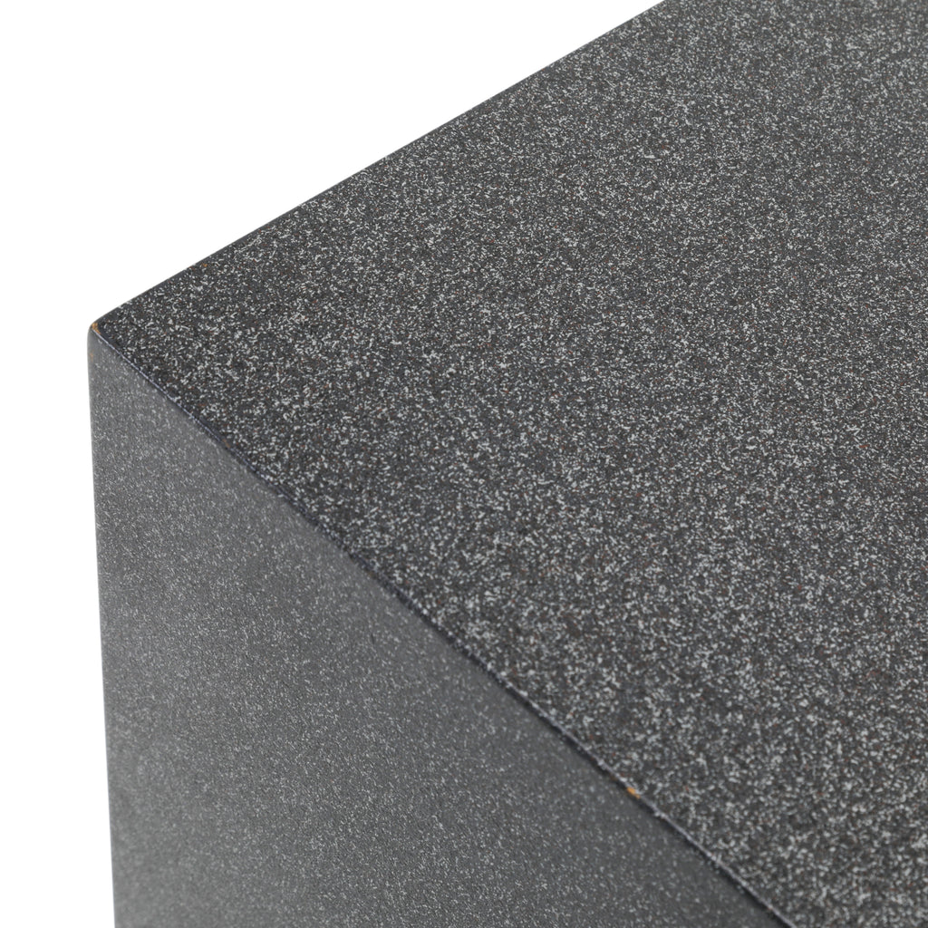 Grey Pedestal with Exposed Teal Edge