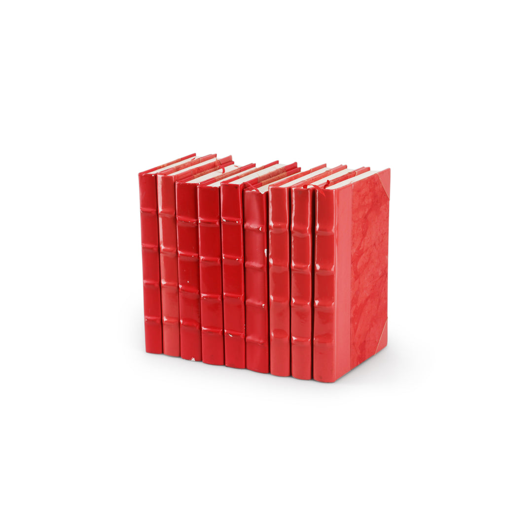 Red Faux Books