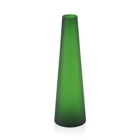 Frosted Green Cylinder Vase (A+D)