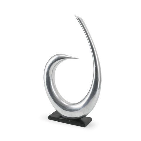 Curved Chrome Sculpture #2 (A+D)
