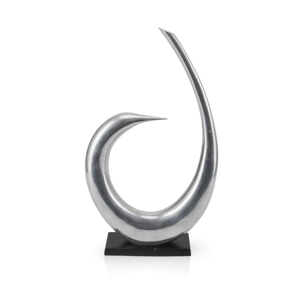 Curved Chrome Sculpture #2 (A+D)