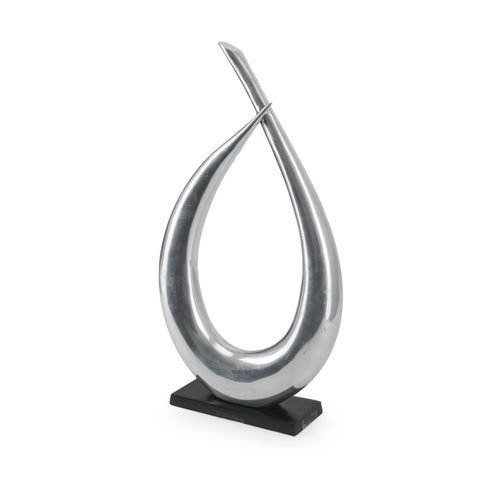 Curved Chrome Sculpture #1 (A+D)