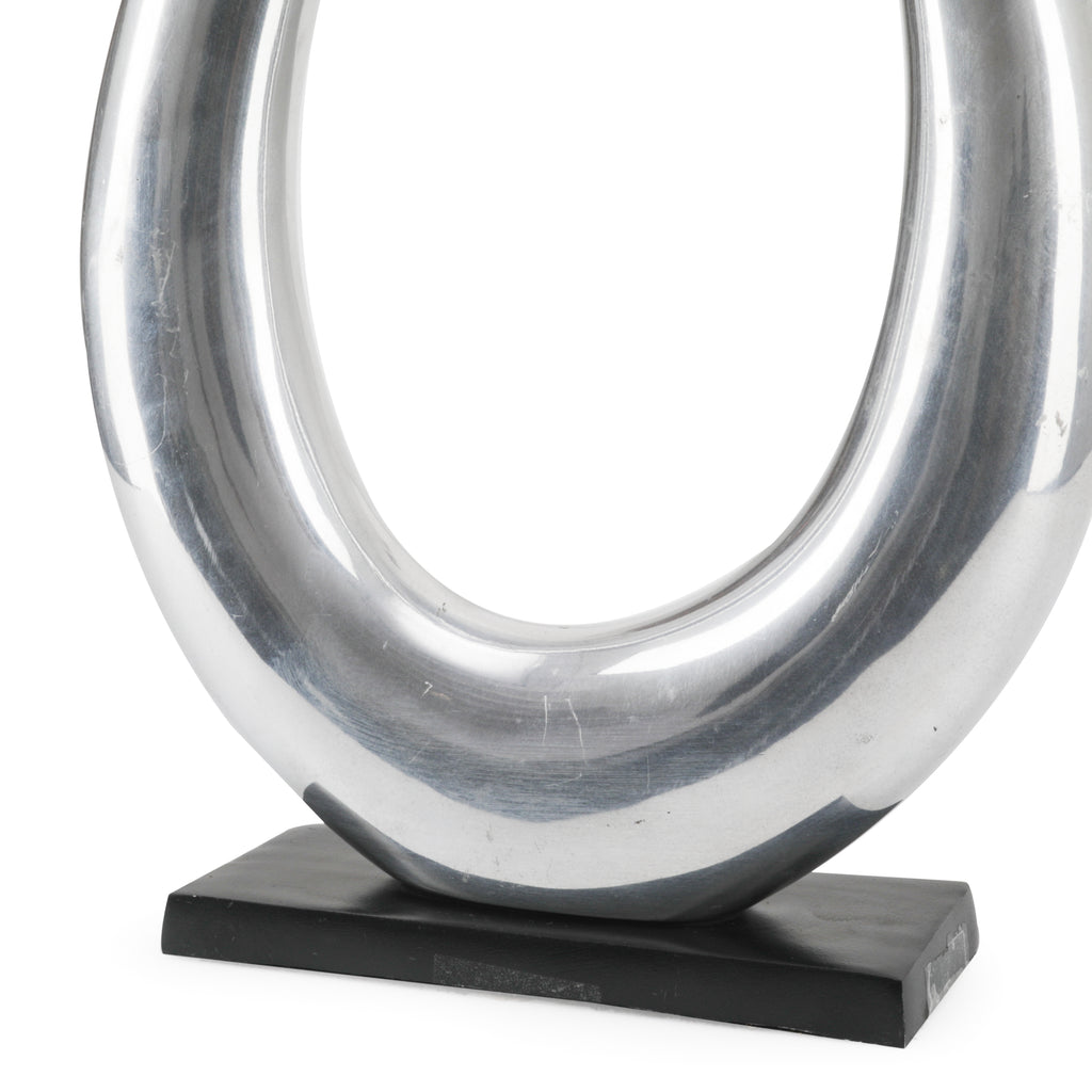 Curved Chrome Sculpture #1 (A+D)