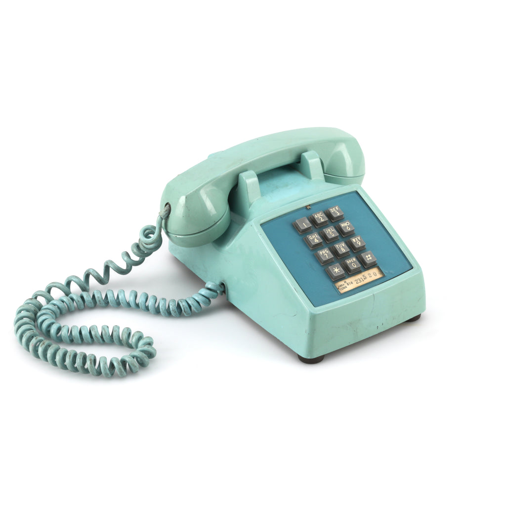 Light Blue Corded Phone