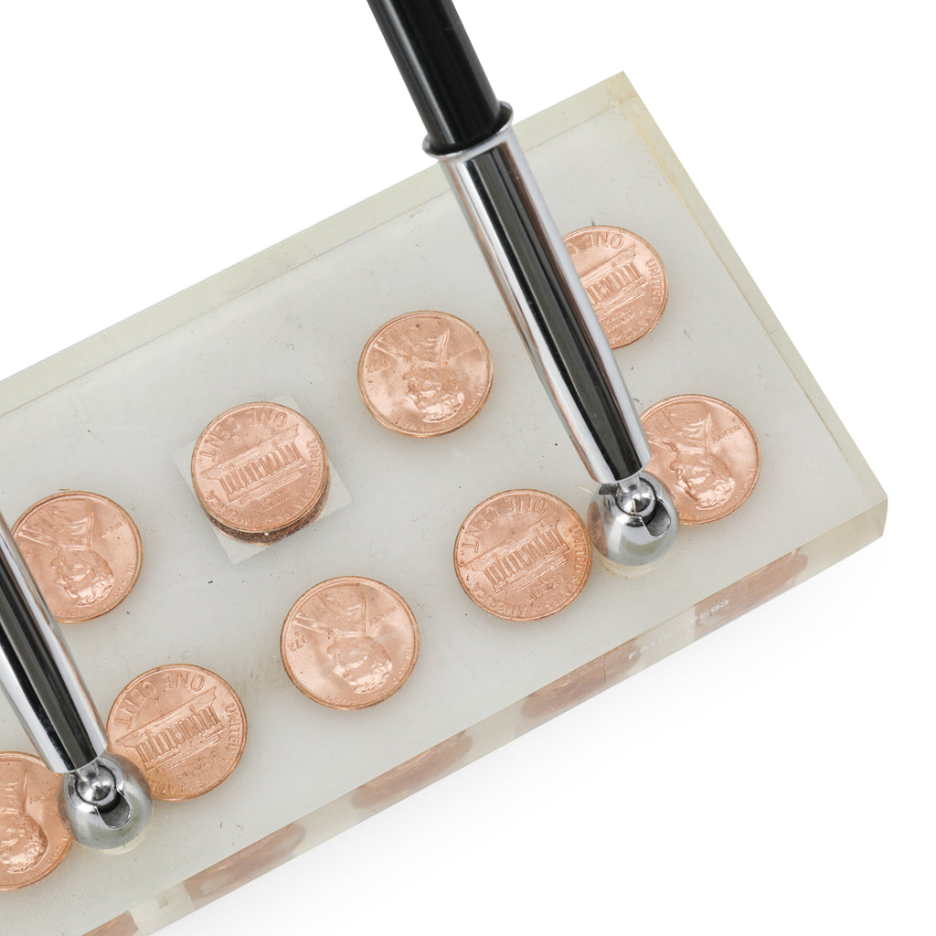 Acrylic Penny Double Pen Holder (A+D)