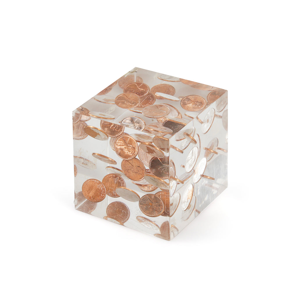 Penny Cube Paperweight (A+D)