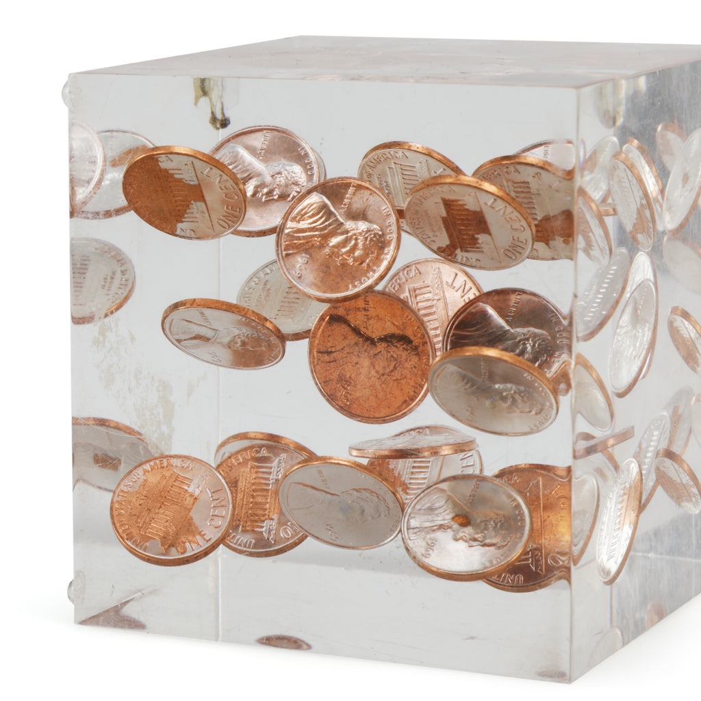 Penny Cube Paperweight (A+D)