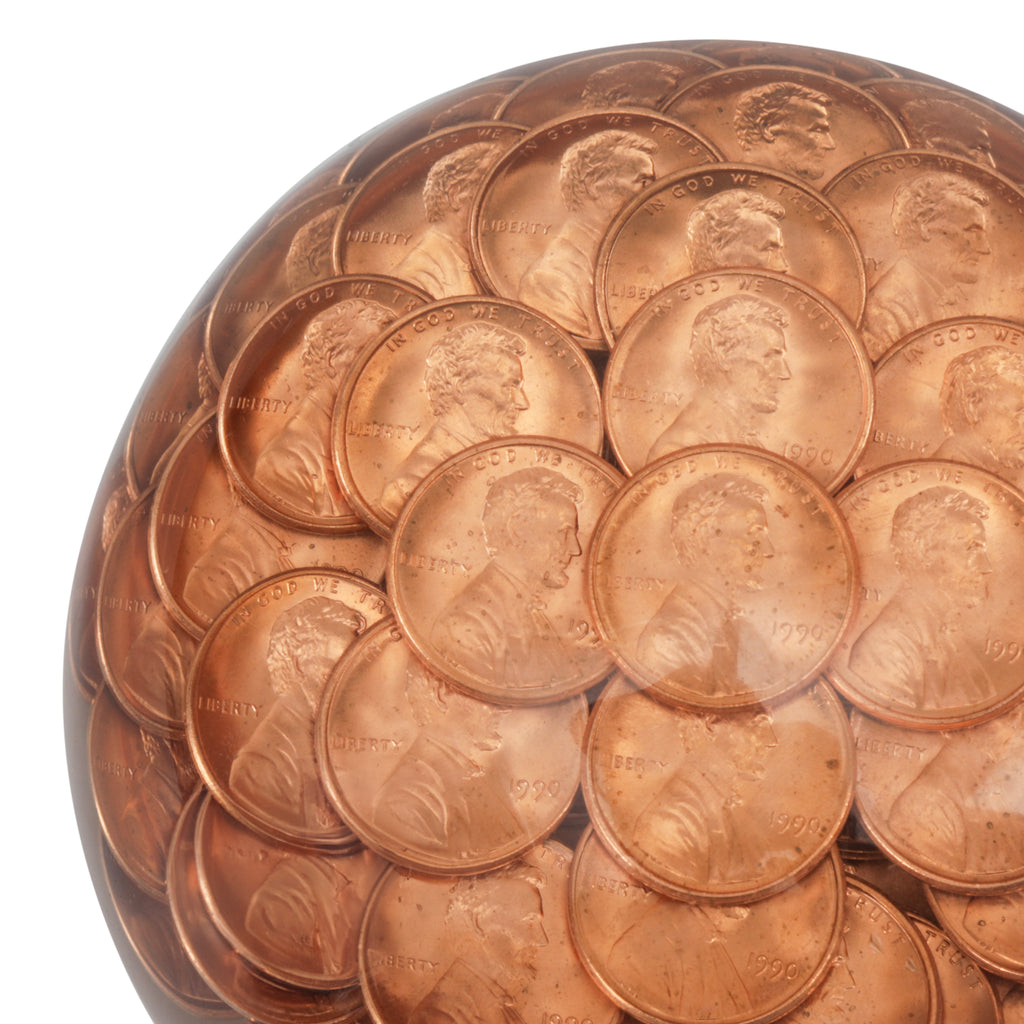 Coin Glass Paperweight (A+D)