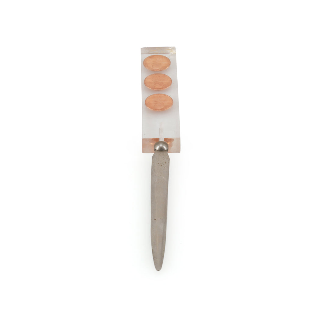 Acrylic Penny Letter Opener (A+D)