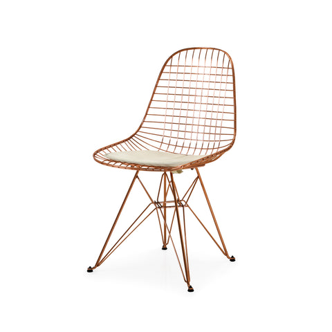 Copper Wire Chair on Eiffel Base