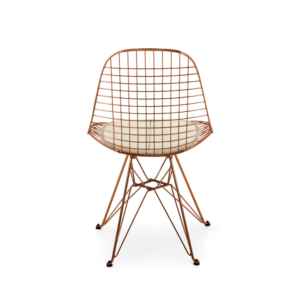 Copper Wire Chair on Eiffel Base