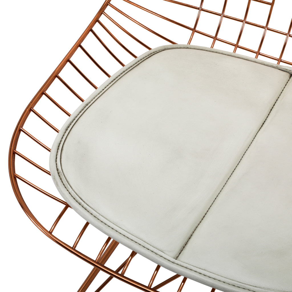Copper Wire Chair on Eiffel Base
