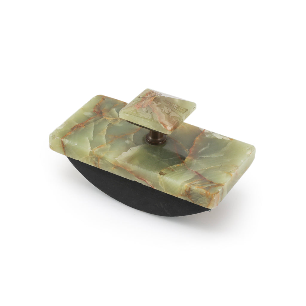 Jade Diamond Paperweight / Stamp (A+D)
