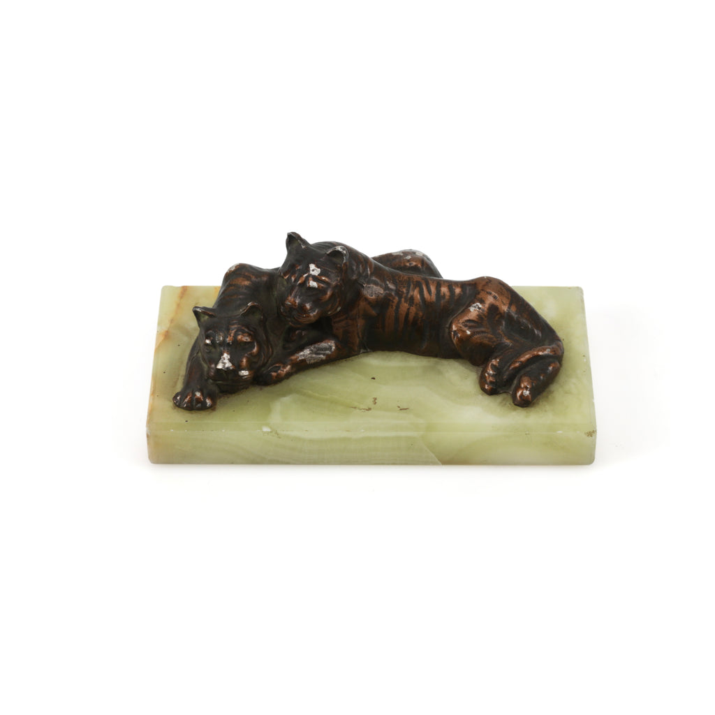 Bronze Jaguars on Jade Base (A+D)