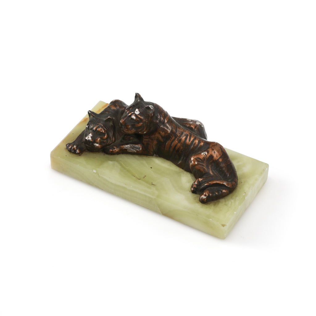Bronze Jaguars on Jade Base (A+D)