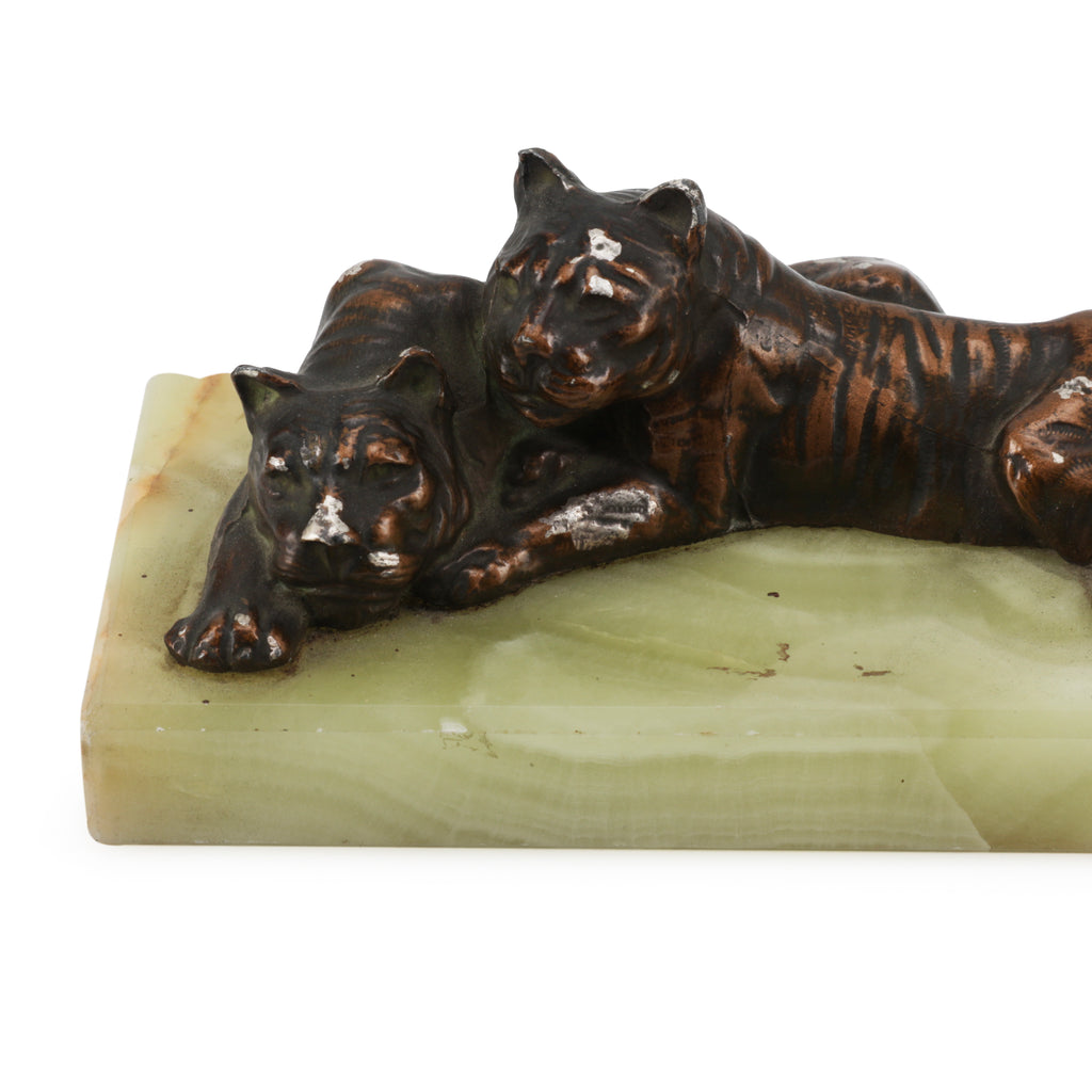 Bronze Jaguars on Jade Base (A+D)
