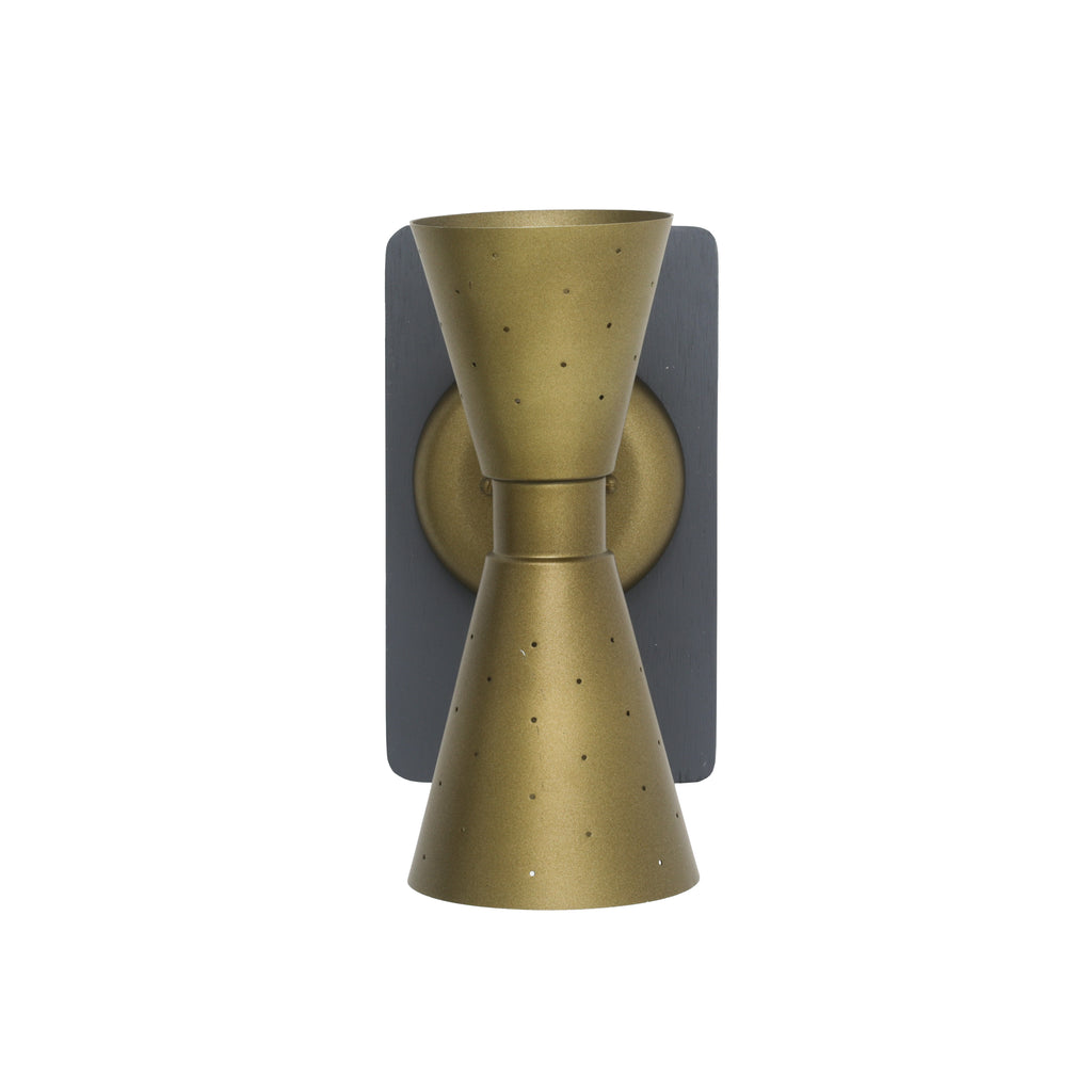 Gold Hourglass Sconce
