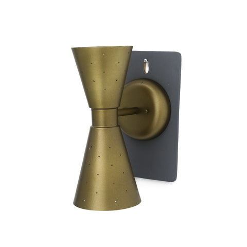 Gold Hourglass Sconce