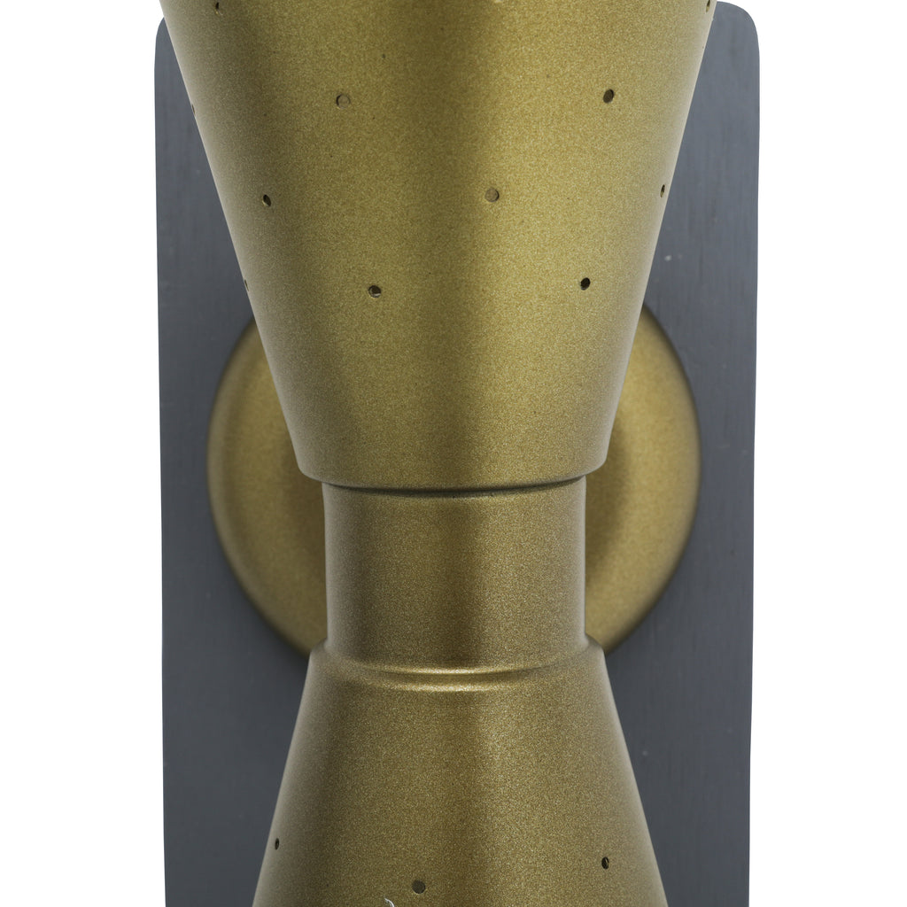 Gold Hourglass Sconce