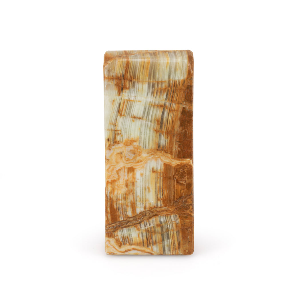 Tan / Brown Marble Bookend (A+D)