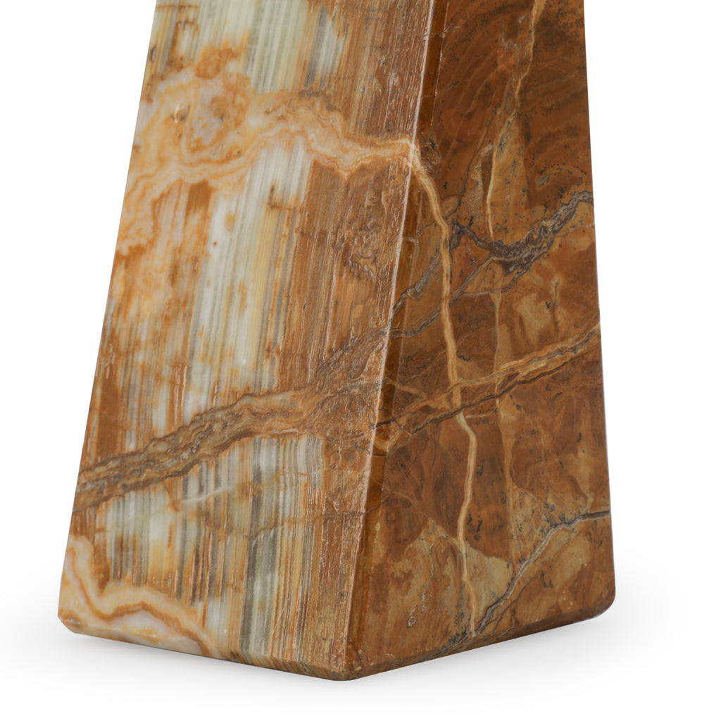 Tan / Brown Marble Bookend (A+D)