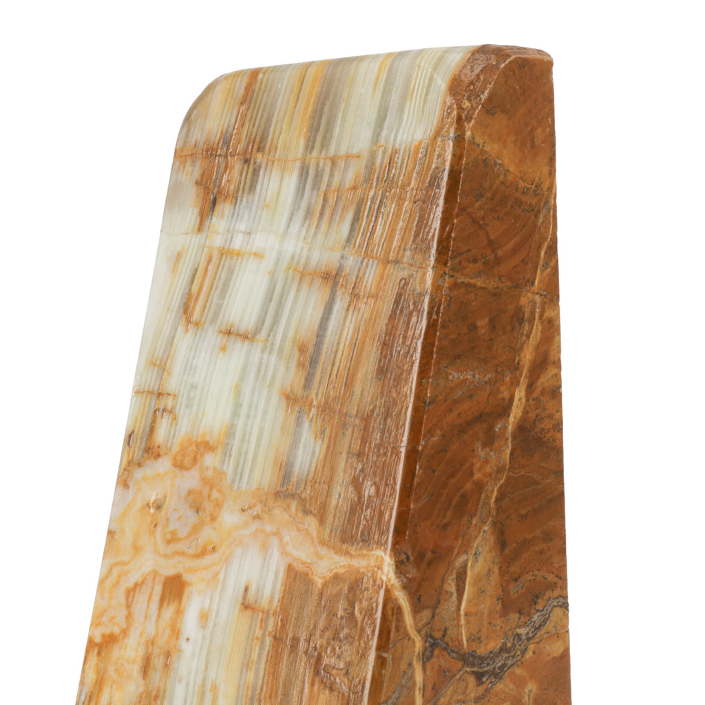 Tan / Brown Marble Bookend (A+D)