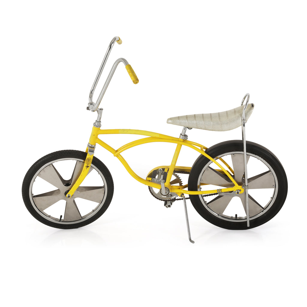 Vintage Yellow Kids Cruiser Bike