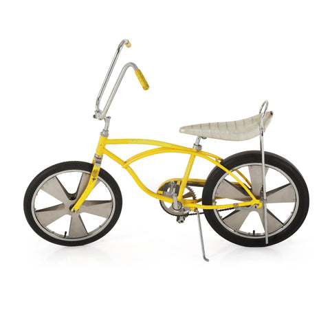 Vintage Yellow Kids Cruiser Bike