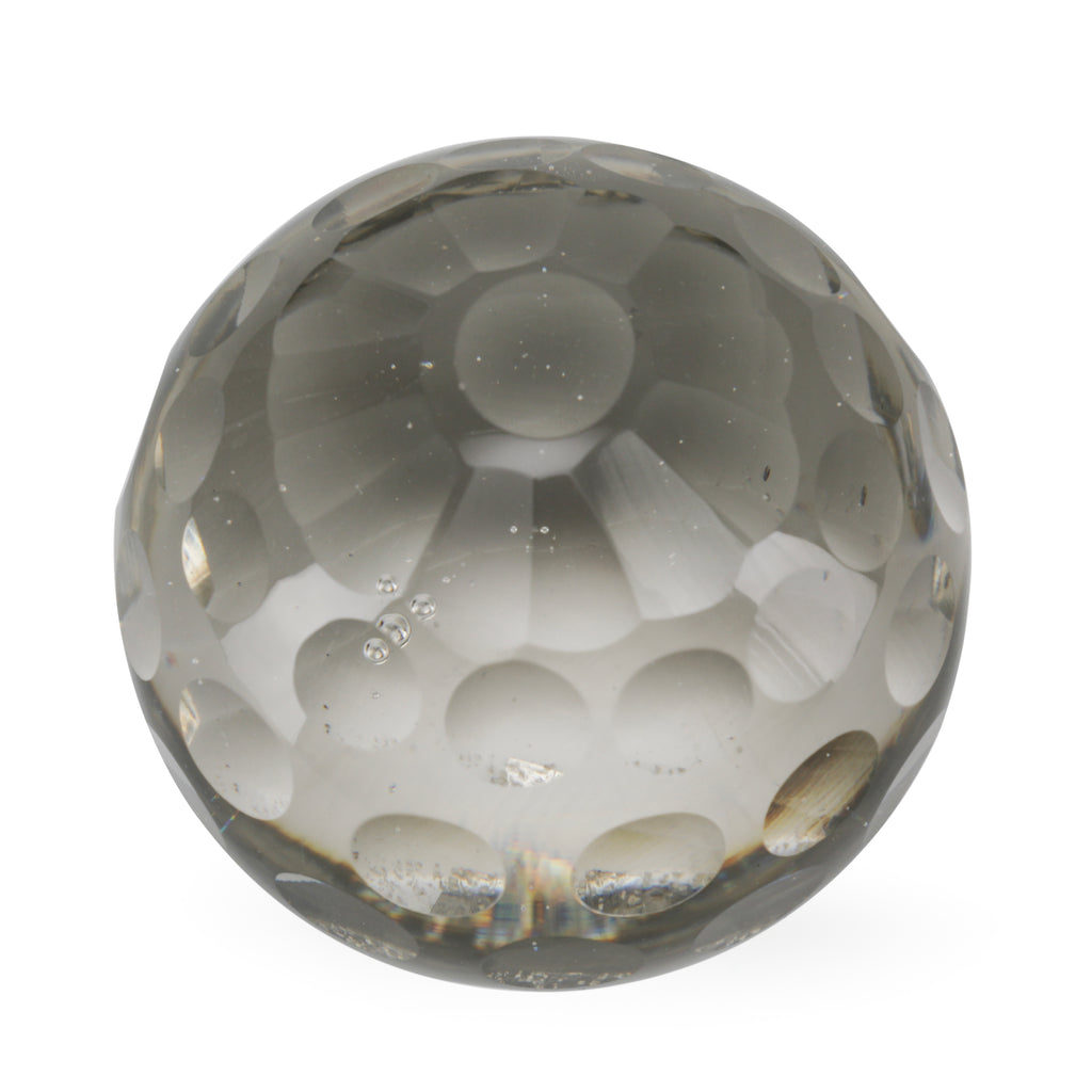 Large Dimples Glass Paperweight Sphere (A+D)